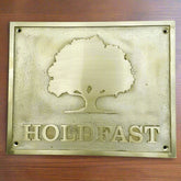 Brass Plaque: custom design, name & address | Family Tree